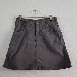 Kuhl Women's Skirt Outdoor Active Gorp Granola Hiking Athletic Size 2 Grey